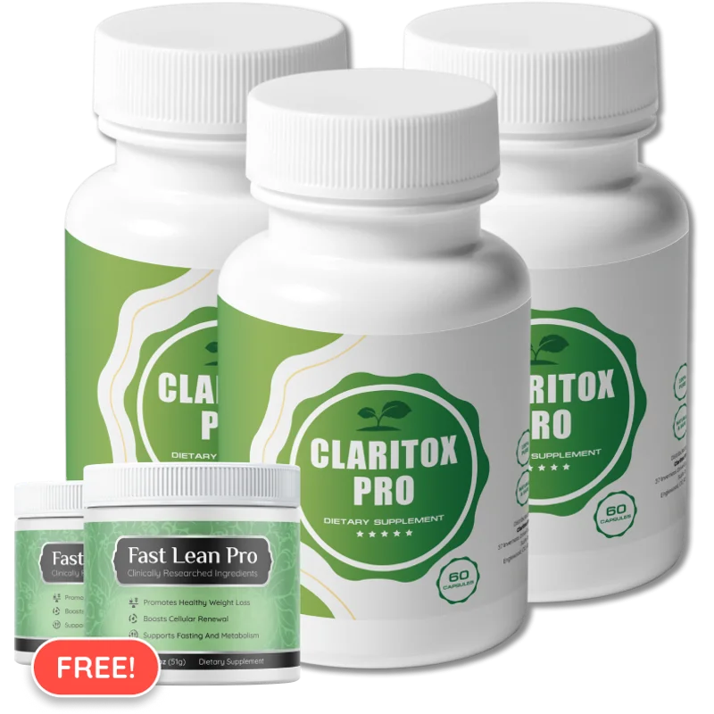 Claritox Pro Cognitive Relief Supplement — 3 Bottle / 90 Day Pack